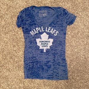 Toronto Maple leafs woman’s v neck tee